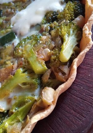 Una foto de Masa para tarta con harina de garbanzos