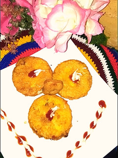 A picture of Bread chicken patties.