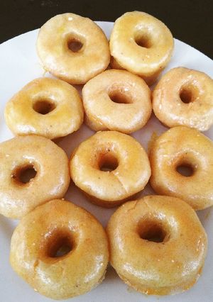 Foto resep Banana Doughnut (with banana glaze)
