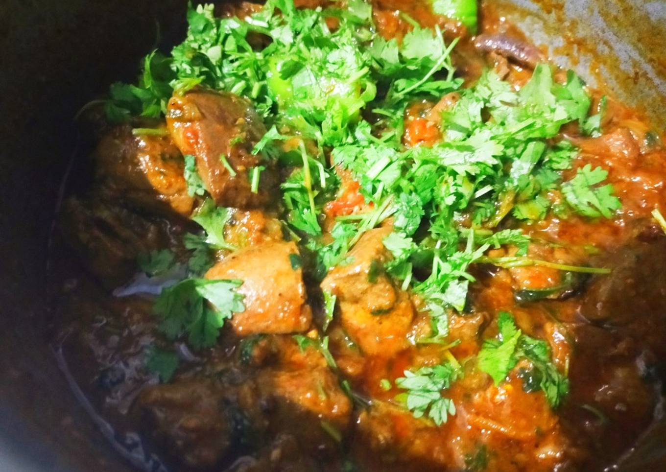 Goat's liver recipe/bakray ki kaleji