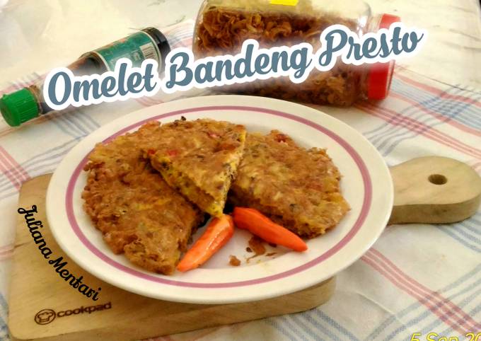 Resep 343. 🍳 Omelet Bandeng Presto Pedas 🐟 yang Lezat