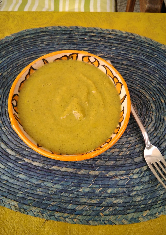 Una foto de Crema de calabacín