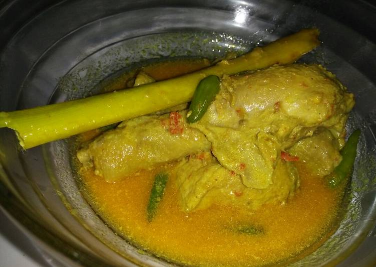 Langkah Membuat Ayam gulai pedas yang mudah