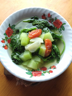 Foto resep Sayur Bening Bayam Labu
