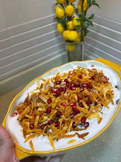 صورة لوصفة فتة ورق عنب