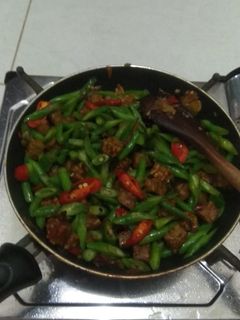 Foto resep Sambal Tempe kacang panjang