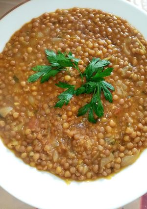 صورة لوصفة عدس مغربي 🍛