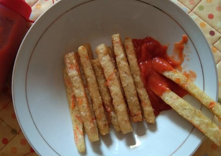 Cara Gampang Membuat Stik kentang+wortel Anti Gagal