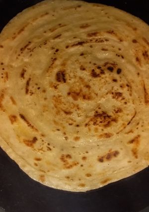 A picture of Lacha Paratha.