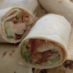 A picture of Chicken wraps.