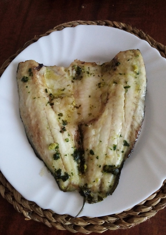Una foto de Lubina al horno
