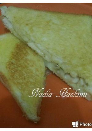 Foto resep Roti panggang magicom isi pisang susu