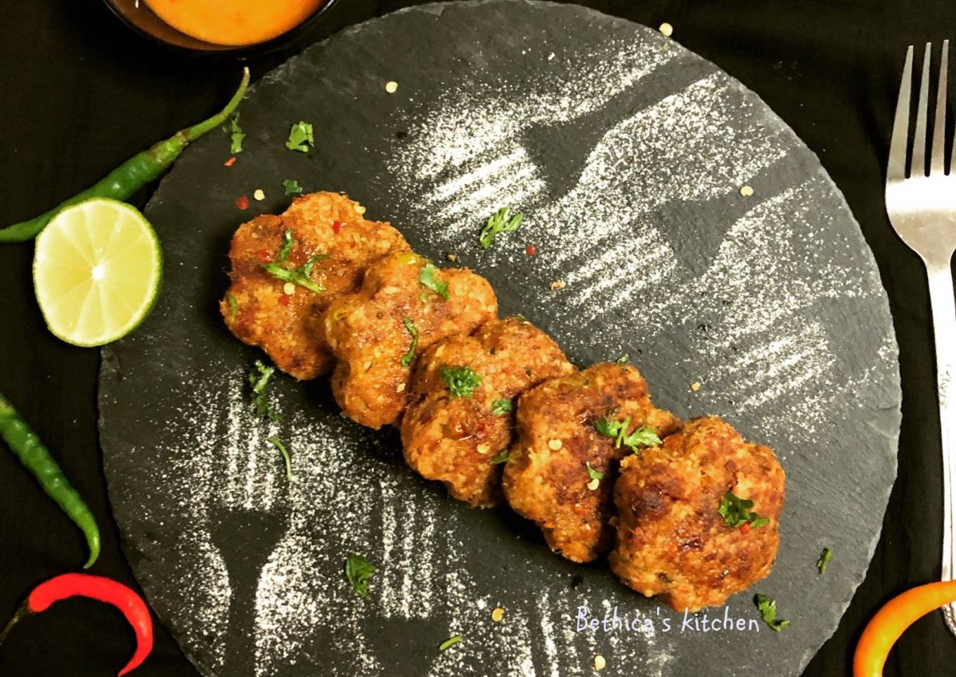 Banana Stem & Rice Tikki