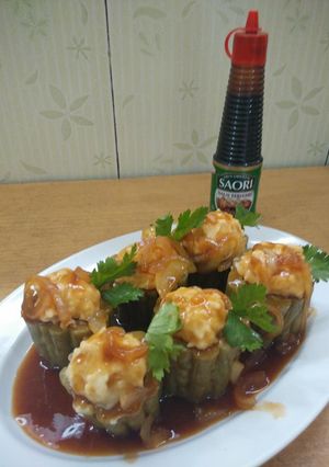 Foto resep Pare Isi Ayam Saus Teriyaki