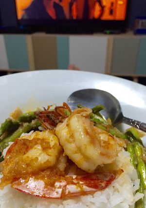 รูปของ กุ้งอบซอสกระเทียม