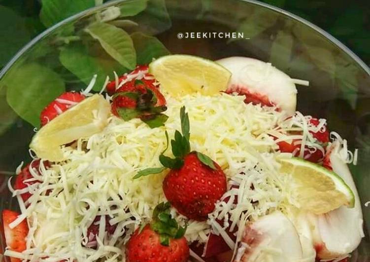 Cara Mudah Membuat Summer Salad / Salad Buah Segar Tanpa Mayonnaise #MenuSehatAnak Super Lezat