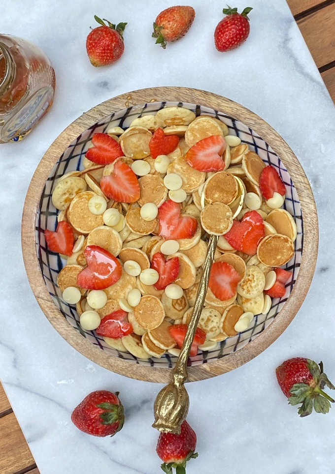 Una foto de “Cereal” de hot cakes