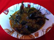 A picture of stuffed brinjals