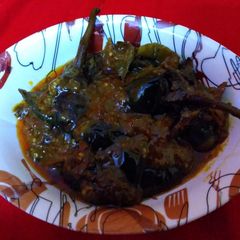A picture of Stuffed Brinjal.