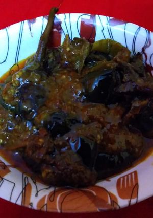 A picture of Stuffed Brinjal.