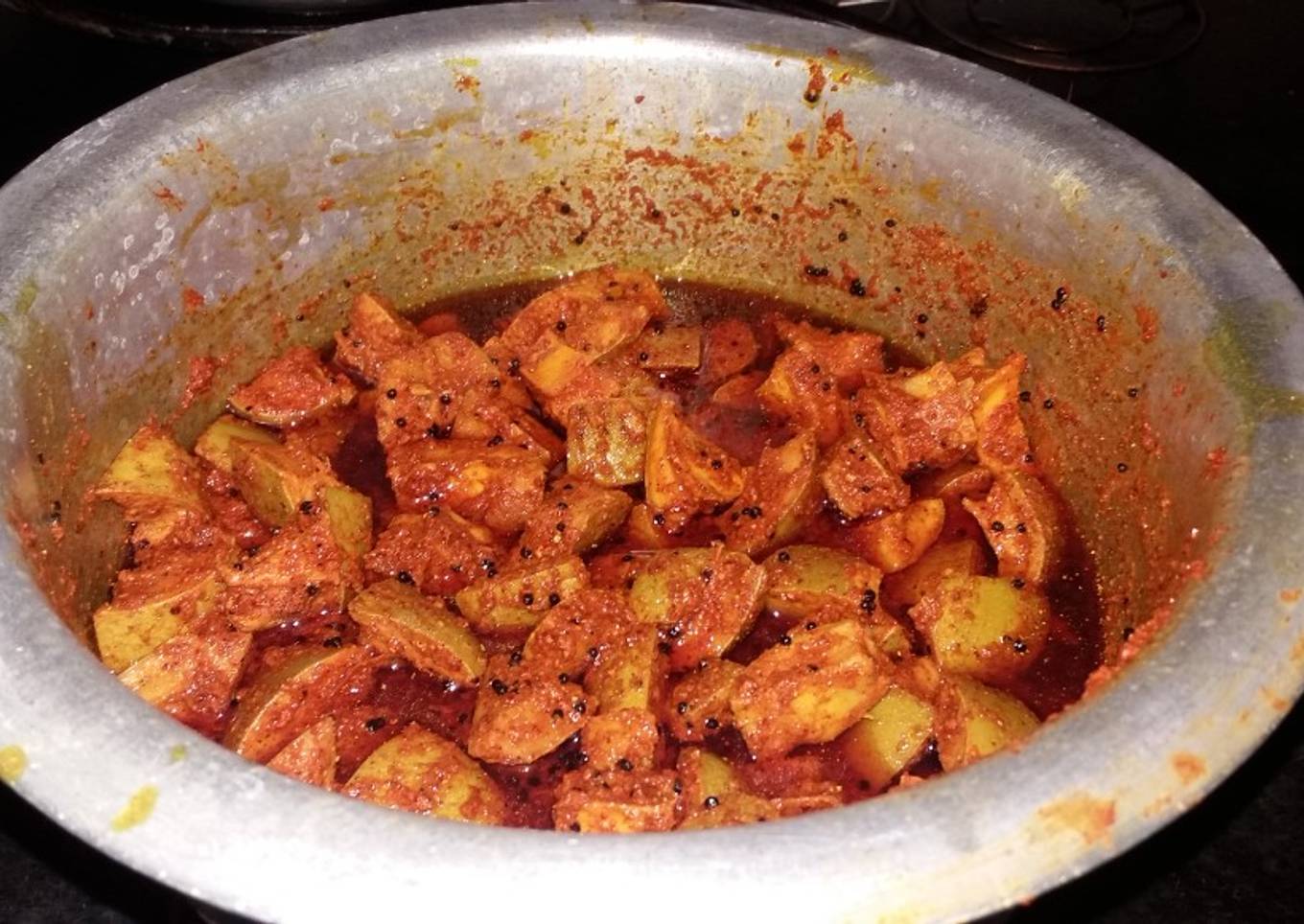 Village style mango pickle
