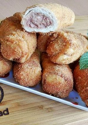 Májkrémes, rántott kifli recept fotója