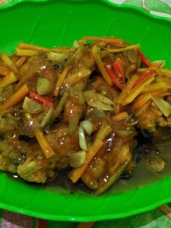 Foto resep Ayam tepung saus lada hitam