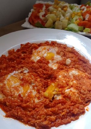 صورة لوصفة طماطم بالبيض