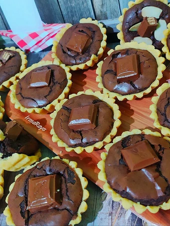 Langkah Gampang Membuat Resep Shiny Pie Brownies yang Lezat Sekali Anti Ribet, Uenak Banget