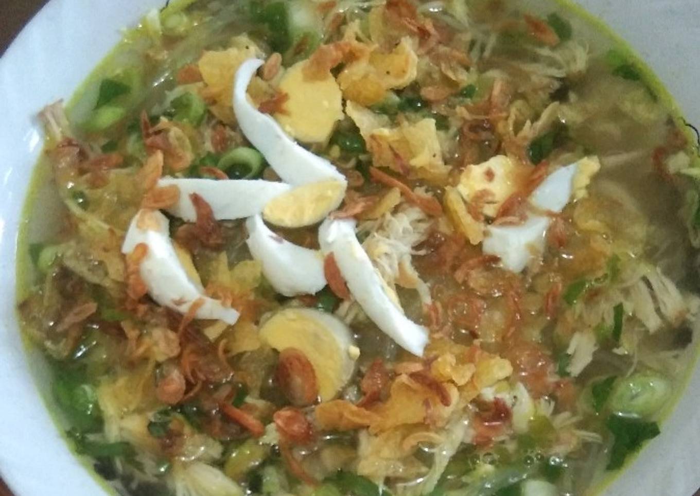 Soto ayam suwir segeeeer