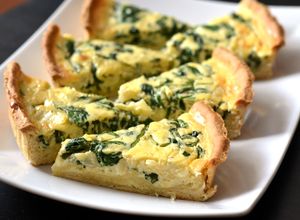 Spenótos quiche recept fotója