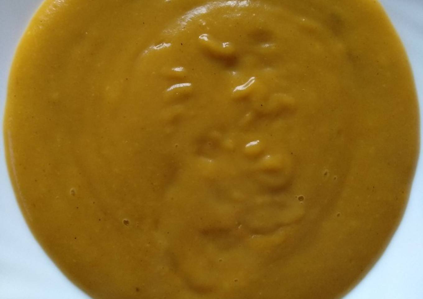 Crema de calabaza con apio