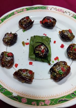 A picture of Paan date mukhwas.