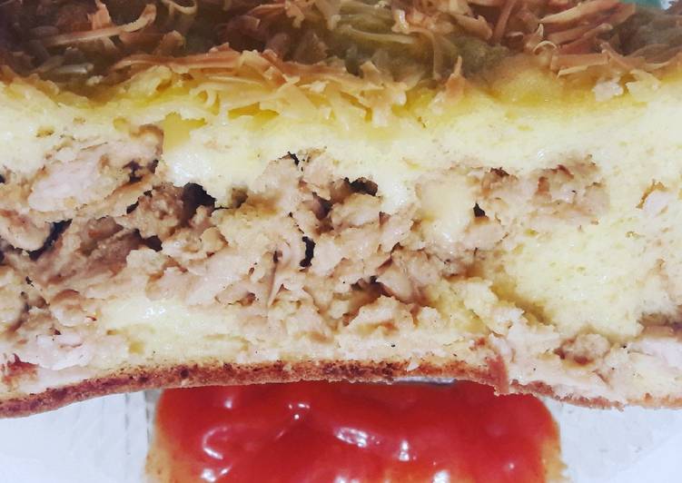 Bolu keju ayam pedas (keto)