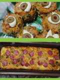 Reciclado de ensalada de zanahoria y zapallitos hervidos: bocaditos fríos y budín caliente