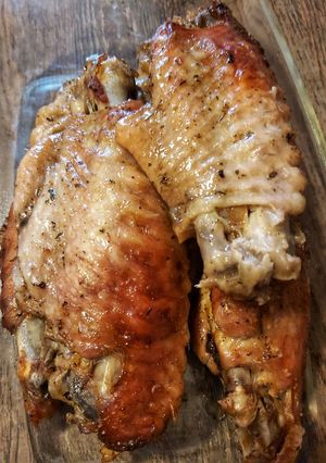 Sült pulyka szárny recept fotója