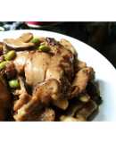 Gà sốt nấm đông cô