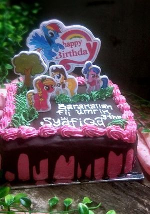 Foto resep Cake ultah little pony