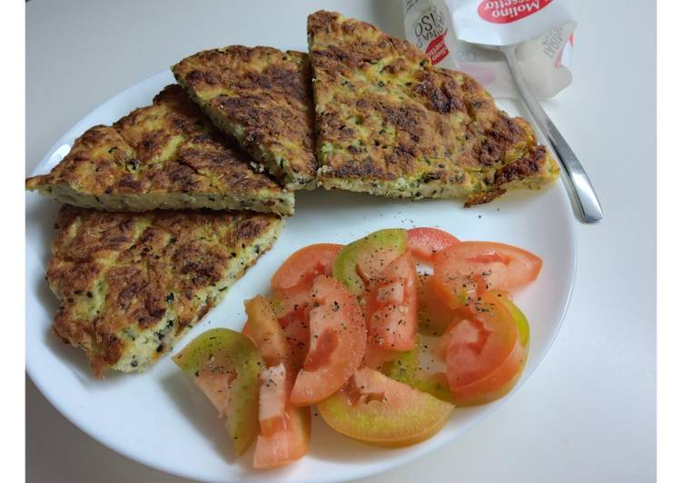 Frittata di zucchine con semi di sesamo