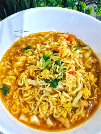 Cara Gampang Membikin Resep Mie tek tek rebus (pakai mie instant) yang  Bikin Ketagihan Anti Ribet, Uenak Banget