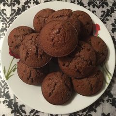Chocolate muffins A picture of Chocolate muffins.