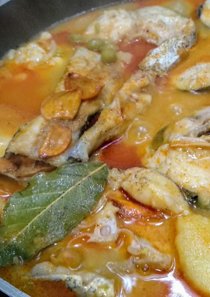 Una foto de Merluza a la gallega