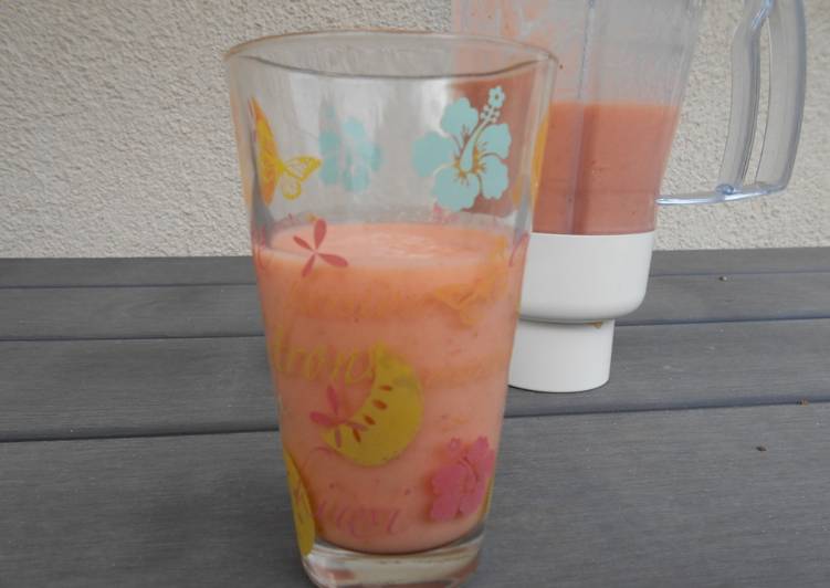 Recette: Smoothie melon fraises