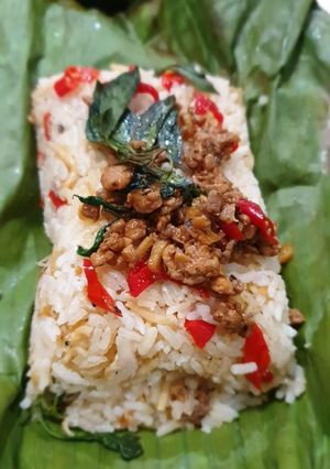 Foto resep Nasi liwet bakar ayam kemangi