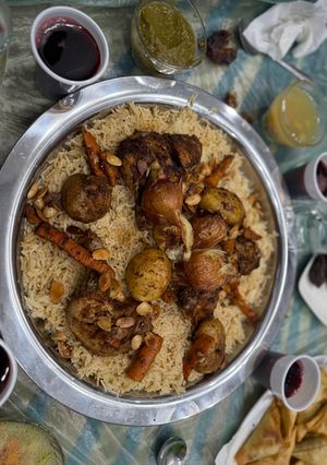 صورة لوصفة زرب ع طريقة الأردنية في الفرن