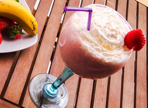 Foto principal de Smoothie de fresa y plátano