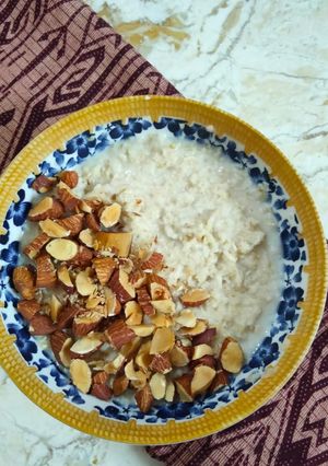 Foto resep 120. Oatmeal Kacang Almond