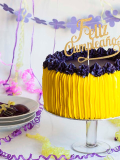 Foto principal de Tarta ajedrez de vainilla y buttercream de leche condensada