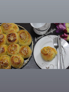 عکسی از دستور نان با مغز خرما