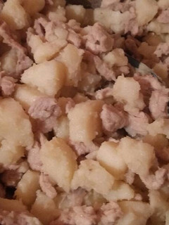 Una foto de Bistec con papas